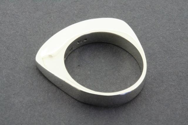 Sterling Silver Narrow Wedge Ring for Women - Dainty Minimalist Stackable Band for Everyday Wear & Special Occasions