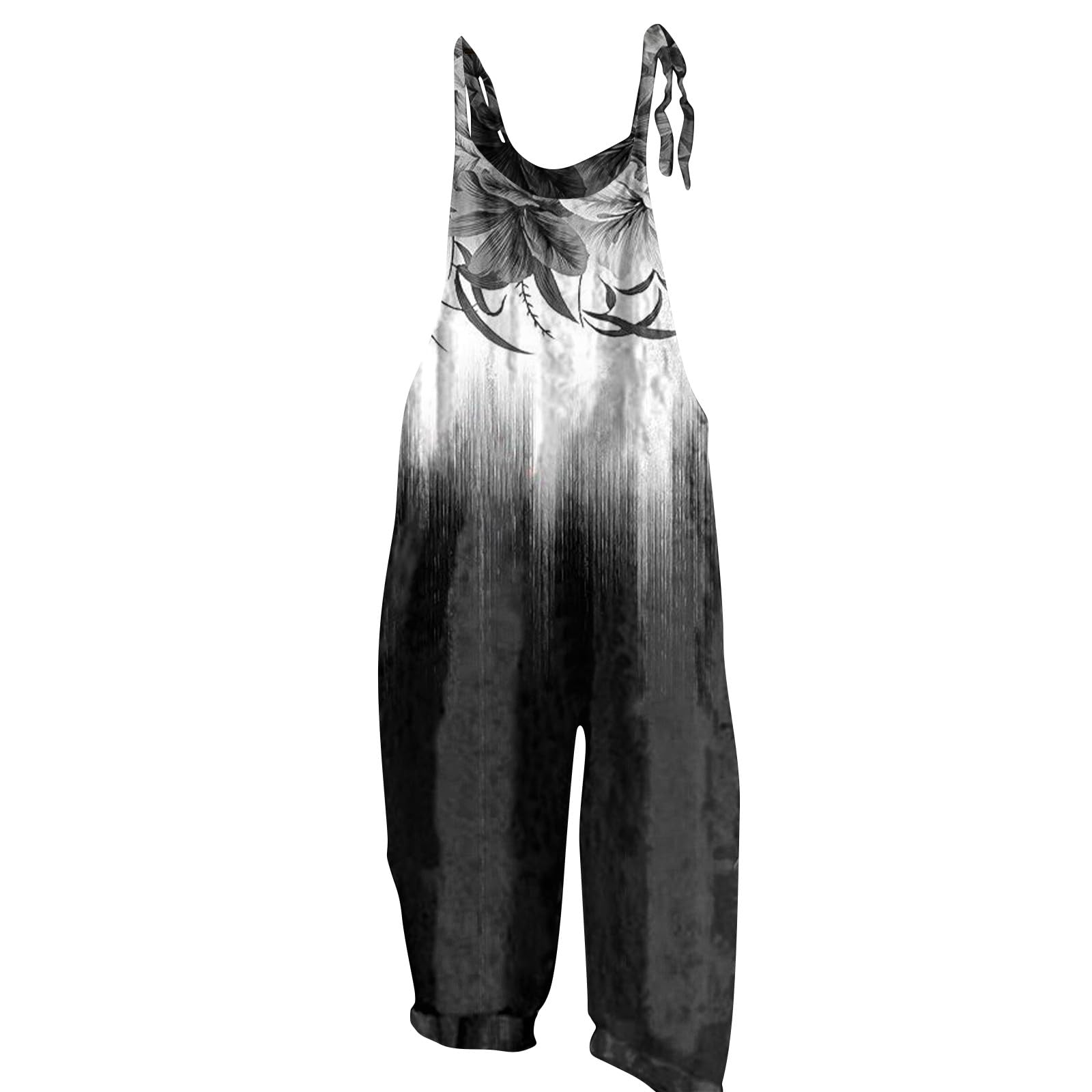 Women's Floral Jumpsuit - Vintage Summer Romper for Casual Outings