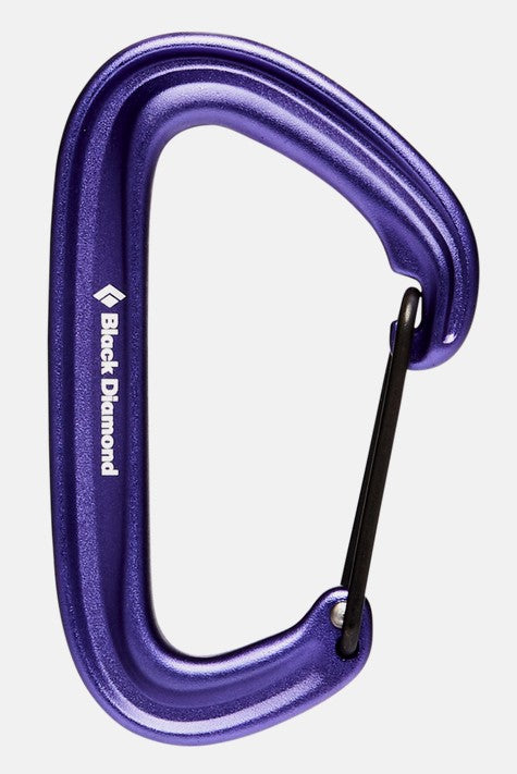 Black Diamond LiteWire Carabiner - Lightweight & Durable Climbing Carabiner for Rock Climbing, Hiking & Outdoor Adventures
