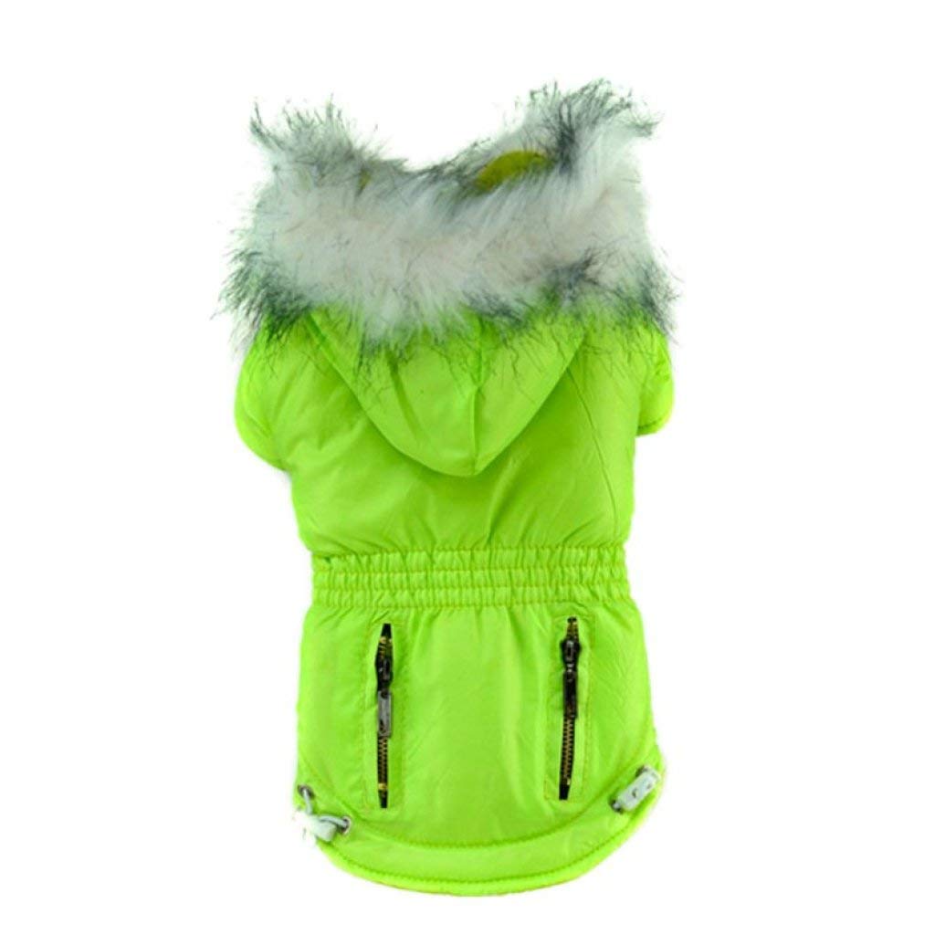 **Waterproof Dog Jacket with Faux Fur Hood - Warm Winter Dog Coat for Small & Large Breeds - Windproof & Reflective for Snow, Rain & Outdoor Adventures - Perfect for Hiking, Camping & Daily Walks - Ideal for Cold Weather, Night Walks & Pet Safety - Great for Snowy Days, Rainy Walks & Evening Pet Safety**