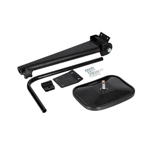 John Deere 8010 8100 8110 8200 8210 8300 8310 8400 8410 Tractor Mirror Assembly with Adjustable Arm - Left or Right Side Replacement Part (Fits AR112841) | Durable Agricultural Equipment Accessory for Field Work and Farm Maintenance