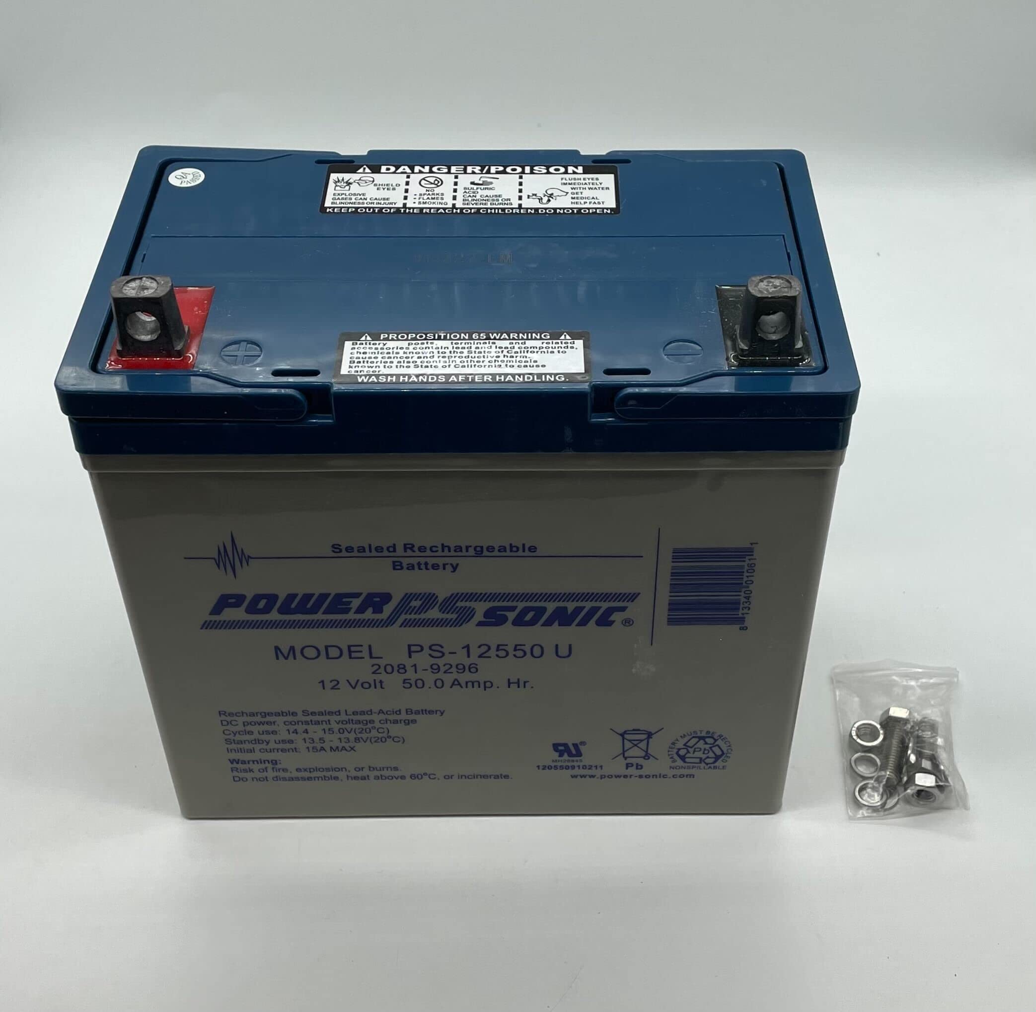 Simplex 2081-9296 12V 55Ah Fire Alarm Control Panel Replacement Battery - Backup Power Supply for Commercial & Residential Security Systems