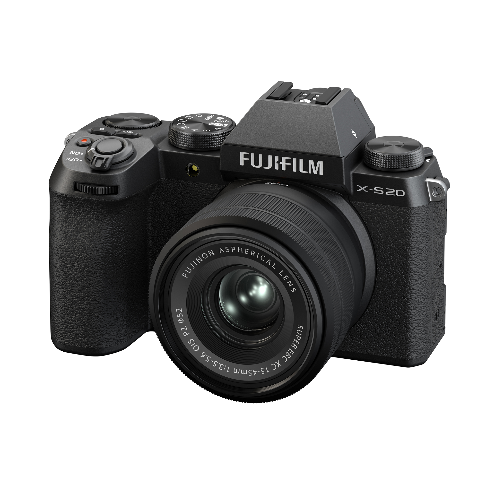 Fujifilm X-S20 Mirrorless Digital Camera with XC 15-45mm F3.5-5.6 OIS PZ Lens Kit - Perfect for Vlogging, Travel Photography & Content Creation