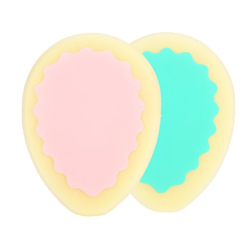 Double-sided Waxing Sponge for Women - Hair Removal & Skin Care (Water Drop Shape) - Perfect for Smooth Legs & Underarms