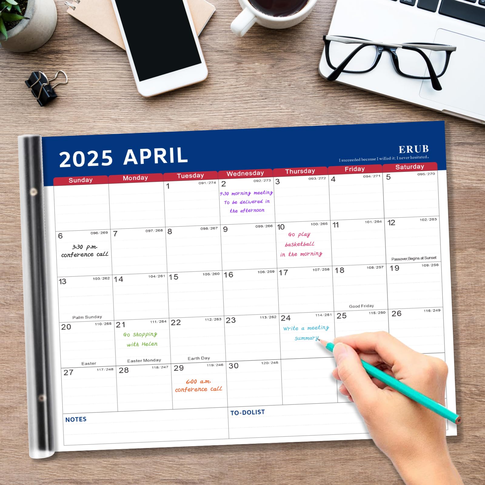 2025 Large Desk Calendar - 22