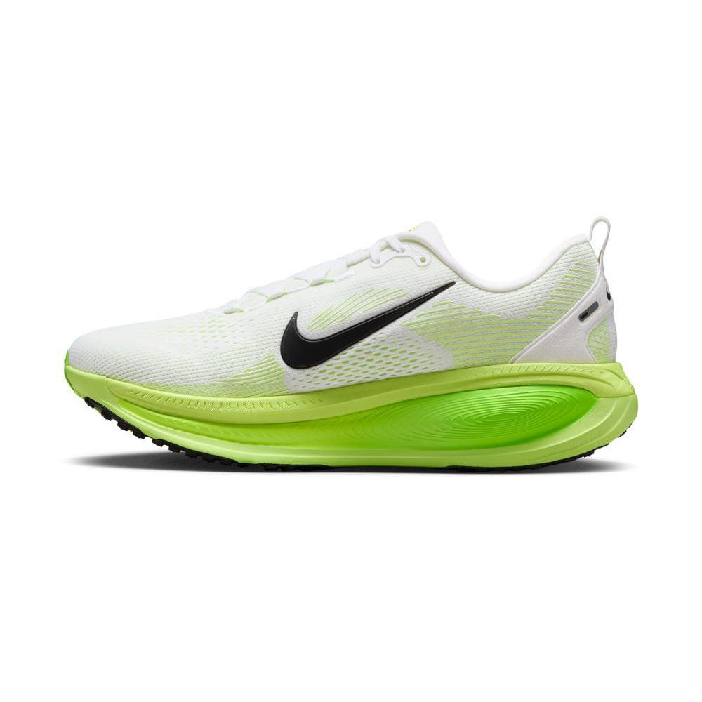 Nike Men's Vomero 18 Running Shoes - White/Black/Electric Green Volt | Cushioned Road Running Sneakers for Marathon Training & Daily Jogging