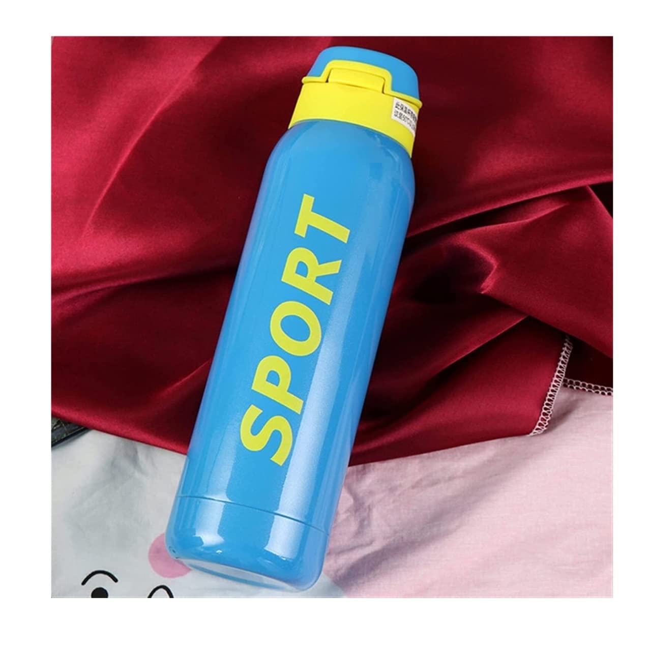 Premium 500ml Stainless Steel Vacuum Insulated Sports Water Bottle with Straw - Leakproof Thermo Mug for Gym, Hiking & Outdoor Activities (Color: Ha118-Blue)