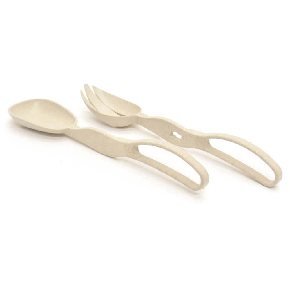 STARFRIT 080285 2-in-1 Scissor Salad Tongs - Eco-Friendly Kitchen Utensil for Chopping, Serving & Mixing Salads, Pasta & Vegetables - Perfect for Home Cooking & Meal Prep