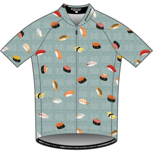 Pearl Izumi Men's Cycling Jersey with Sushi Print - Breathable & Moisture-Wicking Performance Shirt for Road Biking & Mountain Cycling