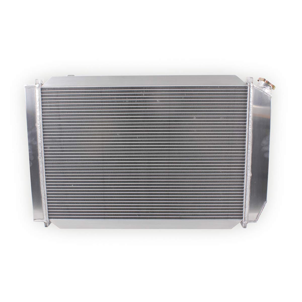 OHOB-COOL 4 Row High Performance Full Aluminum Radiator with Shroud Fan for 1966-1979 Ford F100 F150 F250 F350 Pickup Ranger Bronco - Heavy Duty Cooling Solution for Off-Roading & Towing