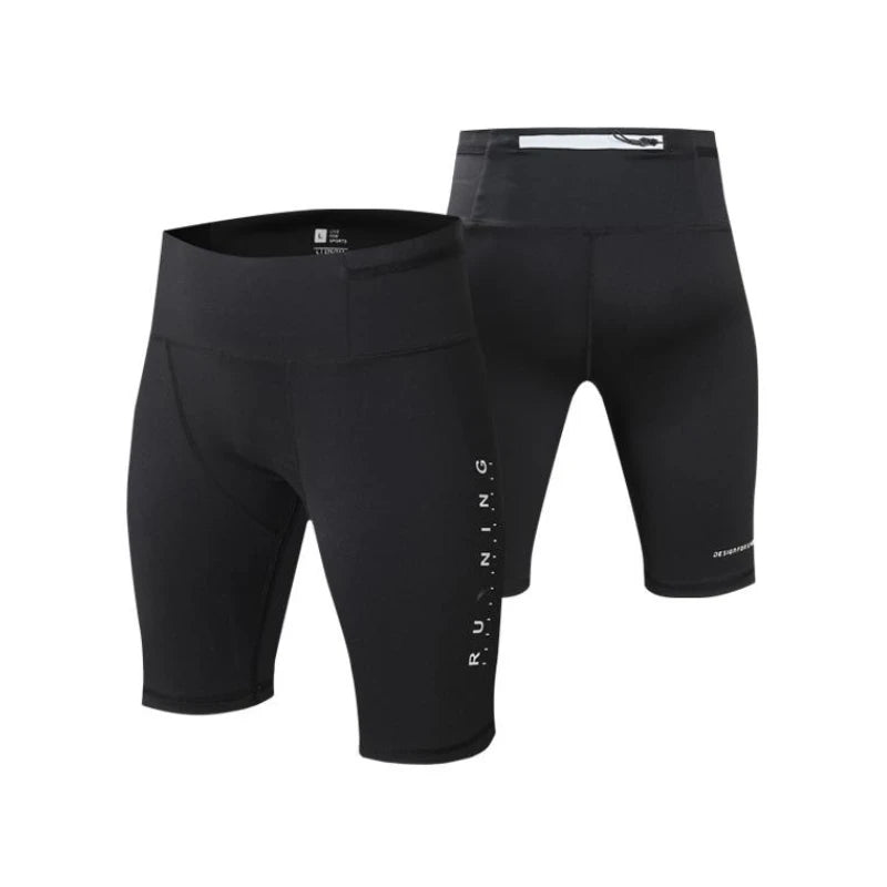 **Men's & Women's Tight Fitness Gym Shorts - 2023 Summer Elastic Quick Dry Workout Shorts for Running, Yoga & Training**