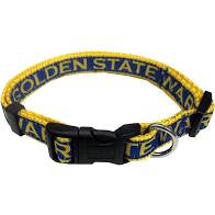 Golden State Warriors Pet Collar for Dogs & Cats - Durable & Stylish NBA Team Accessory for Pets - Perfect for Game Day, Walks, and Fan Photos