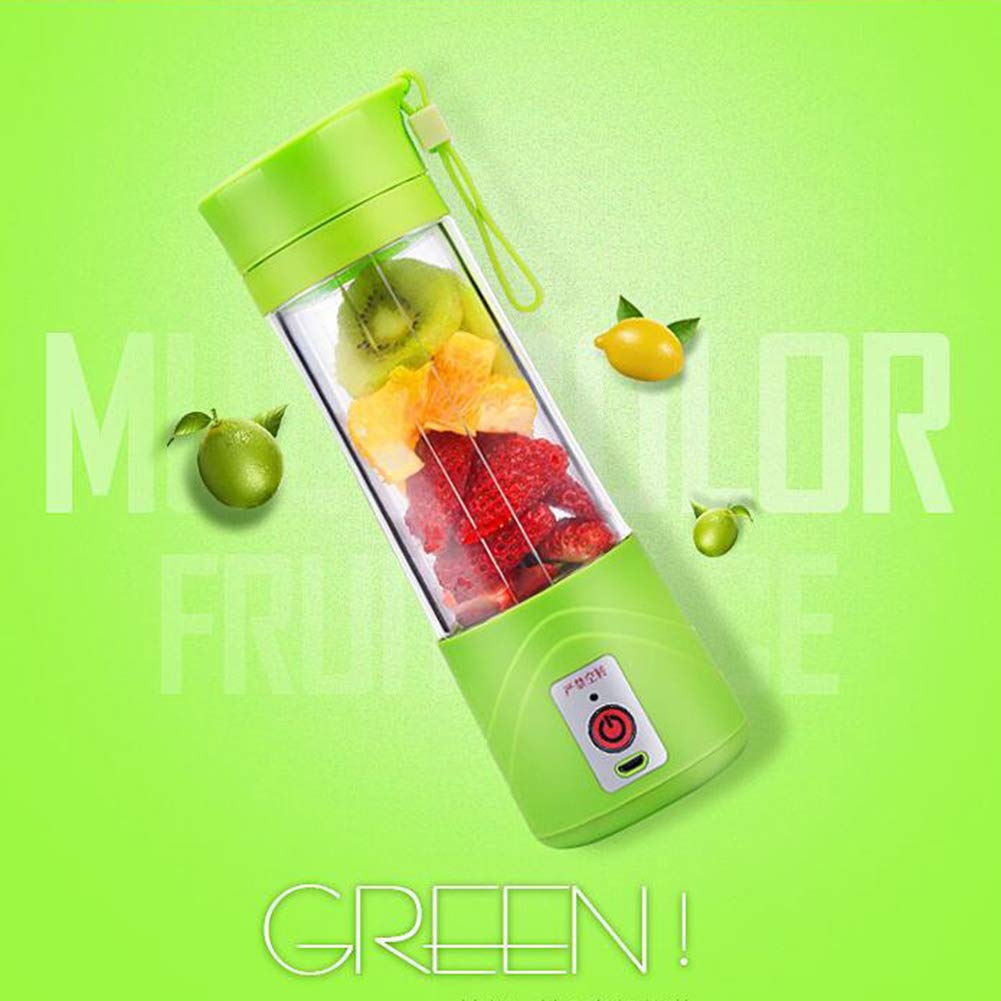 Portable USB Electric Juicer Cup - 401ml Mini Juice Blender for Smoothies, Shakes & Healthy Drinks - Perfect Travel, Office & Home Use - Small Electrical Gift Idea
