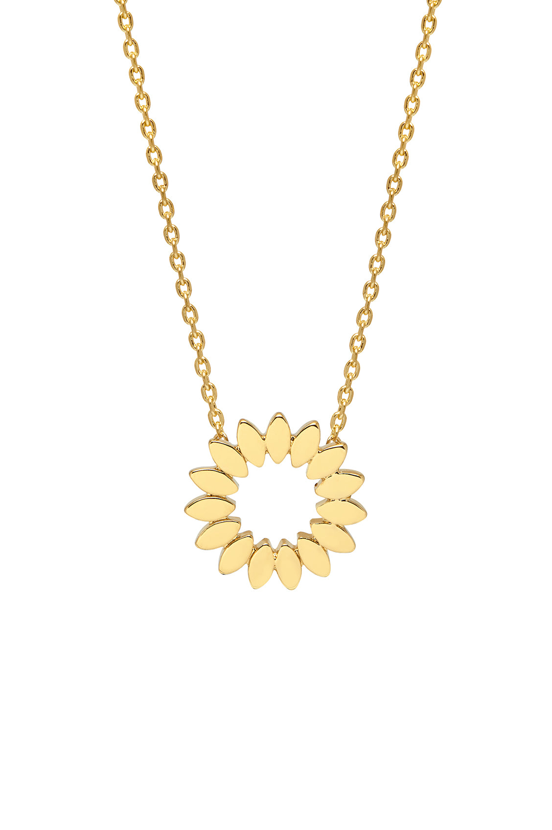 Elegant Modern Flower Necklace for Women - Gold Plated Floral Pendant Jewelry - Perfect for Weddings, Parties & Everyday Wear