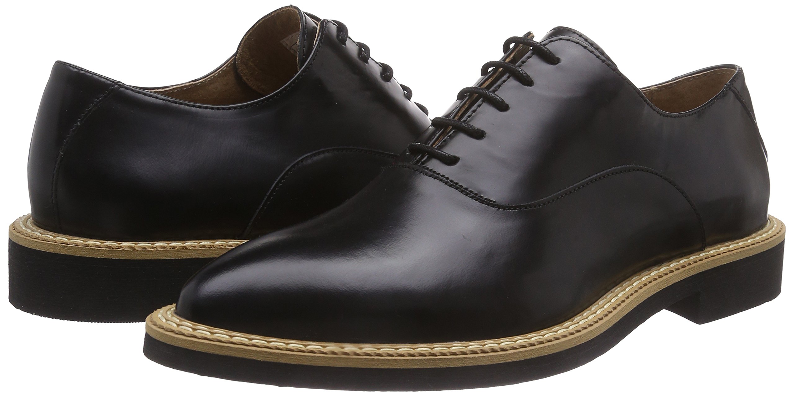 Women's Derby Shoes - Classic Leather Flat Shoes for Women | Comfortable & Stylish Slip-On Loafers for Work, Office & Casual Wear
