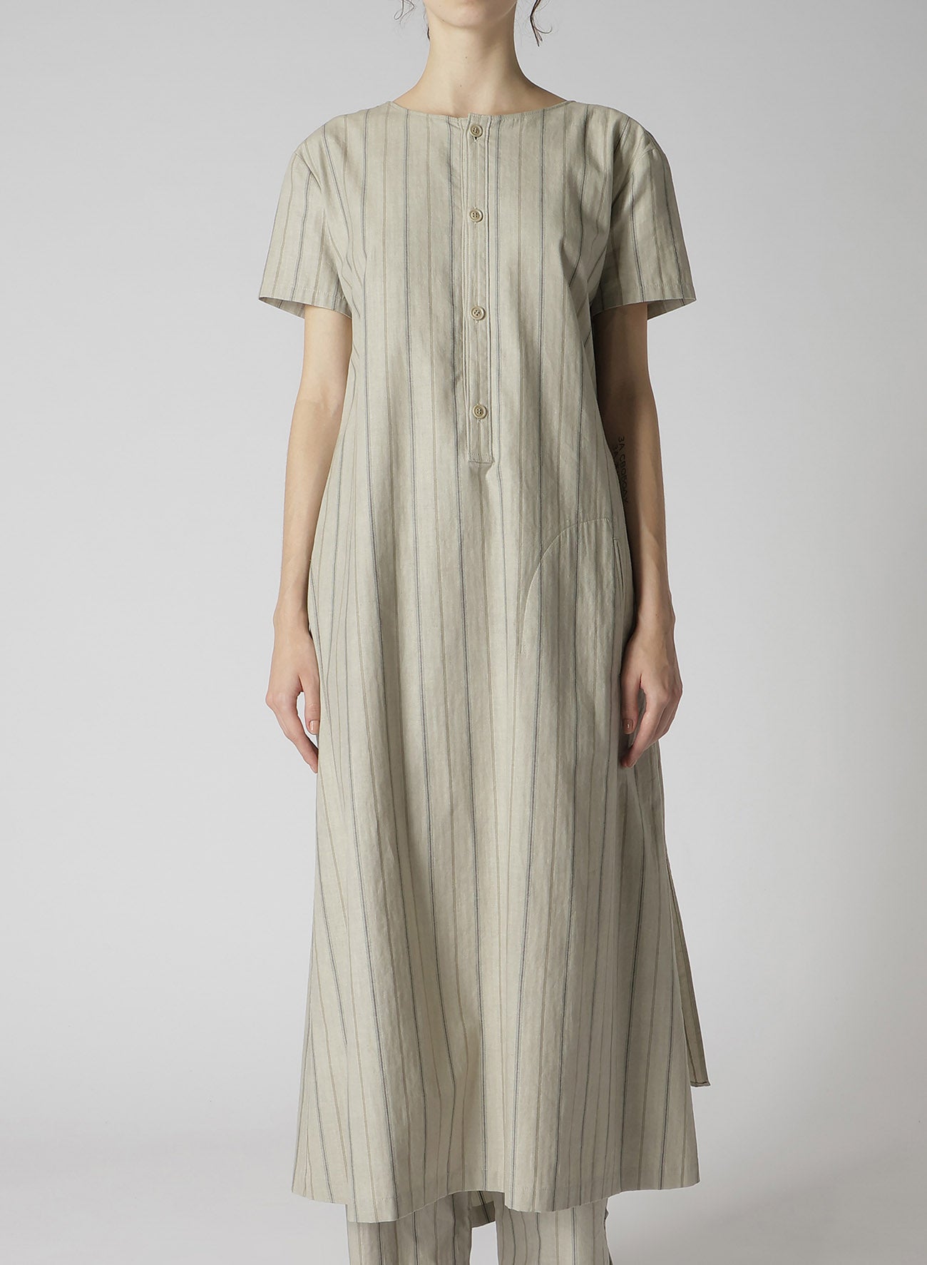 Stylish Cotton Stripe Ink Dyed Back Tie Dress for Women - Perfect for Summer Outfits, Beach Vacations & Casual Dates