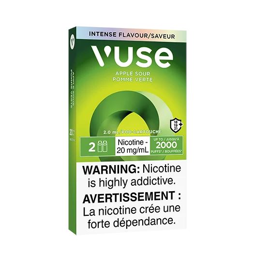 VUSE Intense Flavor Pods - Apple Sour E-Liquid Refills for Vape Pens | Perfect for On-The-Go Vaping & Flavorful Experience