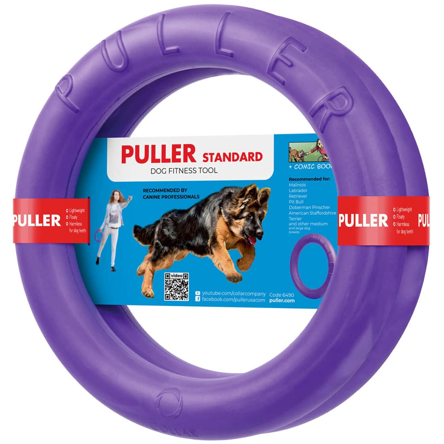 **Durable Outdoor Dog Ring Toys - Fetch & Tug of War Toy for Small, Medium & Large Dogs - Soft Frisbee & Ball Alternative - Perfect for Backyard Play, Agility Training & Interactive Fun**