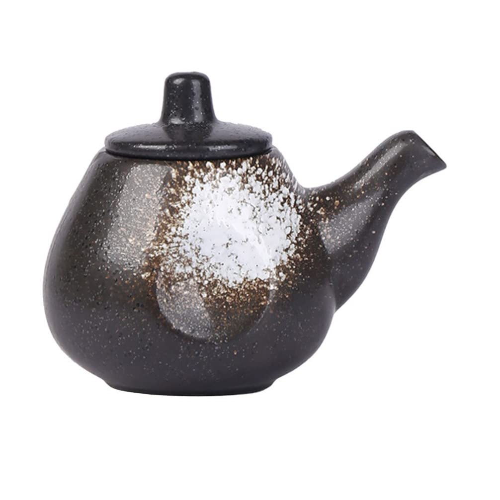 Premium Ceramic Oil and Vinegar Dispenser - Japanese Style Soy Sauce Bottle, Shoyu Cruet for Kitchen, Home, and Restaurant Use - Perfect for Salad Dressing, Cooking, and Tabletop Seasoning