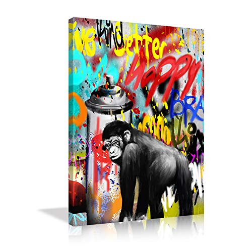 Graffiti Orangutan Pop Wall Art-01
