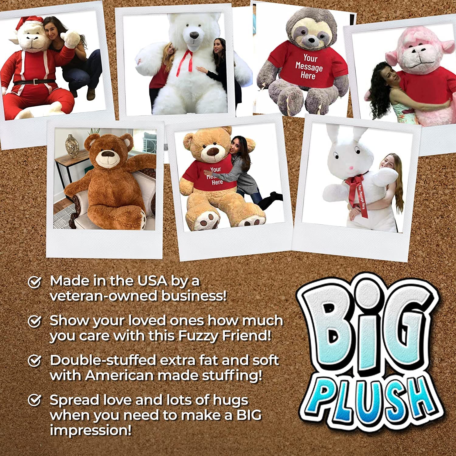 5 Feet Giant Personalized His and Hers Teddy Bear - Soft Plush Romantic Valentine's Day Gift for Couples, Anniversaries & Special Occasions | Perfect for Bedroom Decor, Proposal Surprises & Love Celebrations