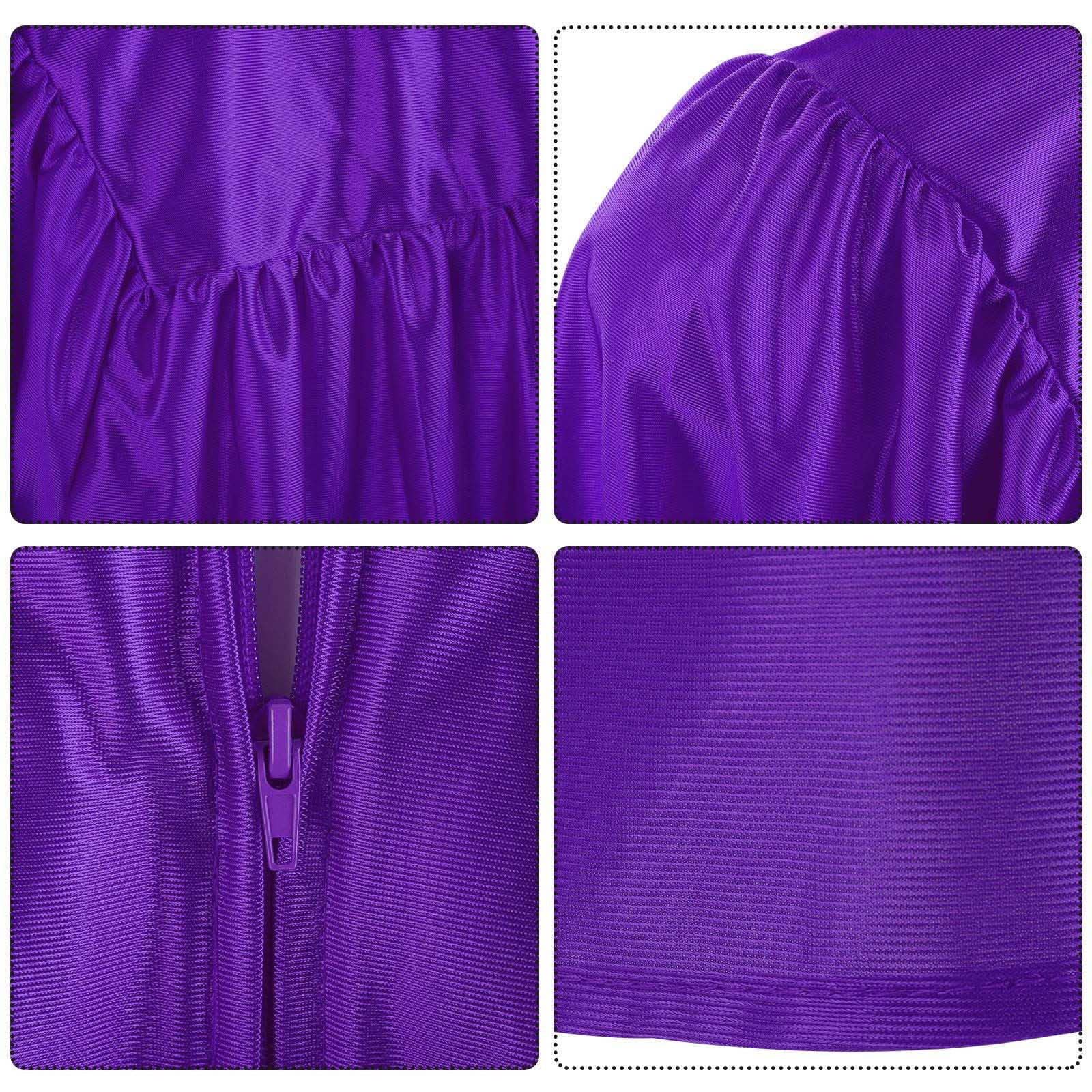 Boys & Girls Graduation Gown Cap Set with 2022 Tassel & Sash - Preschool & Kindergarten Graduation Outfit (Ages 2-12, Purple, 8-9 Years) - Perfect for Ceremonies, Photo Shoots & School Events