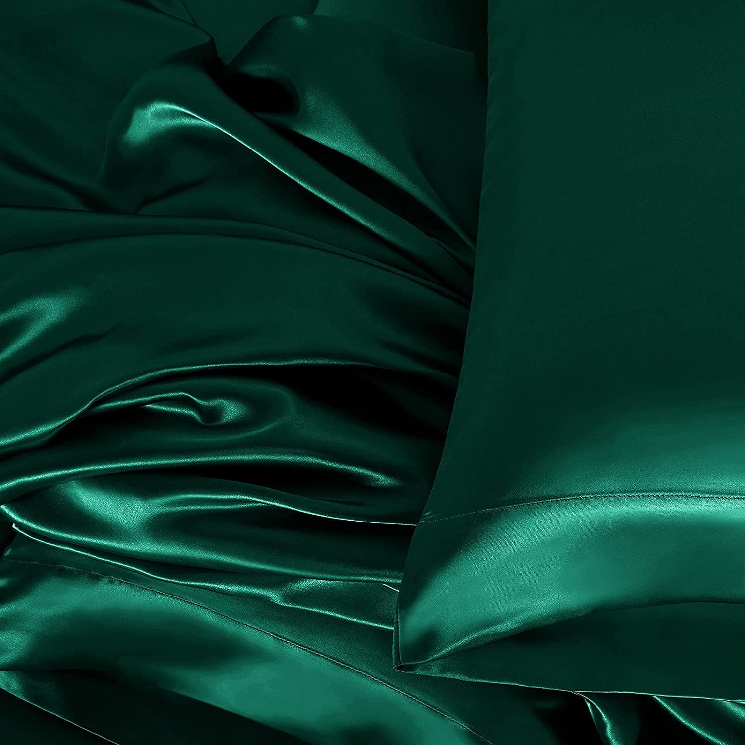Deep Pocket Satin Sheets 4pc Set - Full Size, 18-24