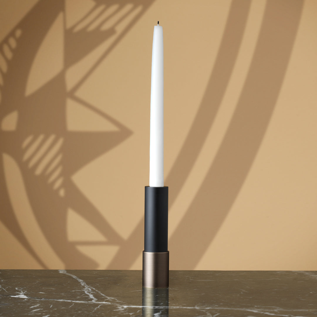 GUBI Space Copenhagen Candlestick - Modern Scandinavian Candle Holder for Dining Table, Wedding & Home Decor
