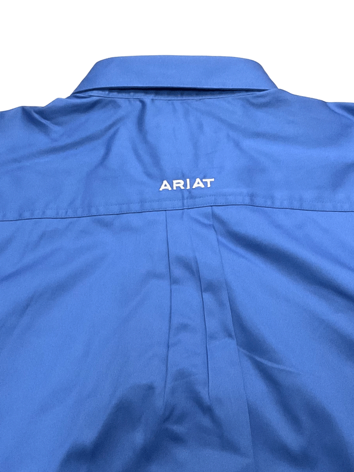 Ariat Men's Team Logo Twill Classic Fit Shirt - Comfortable Casual Button Down Shirt for Work, Outdoor & Everyday Wear - Sea Scape Blue