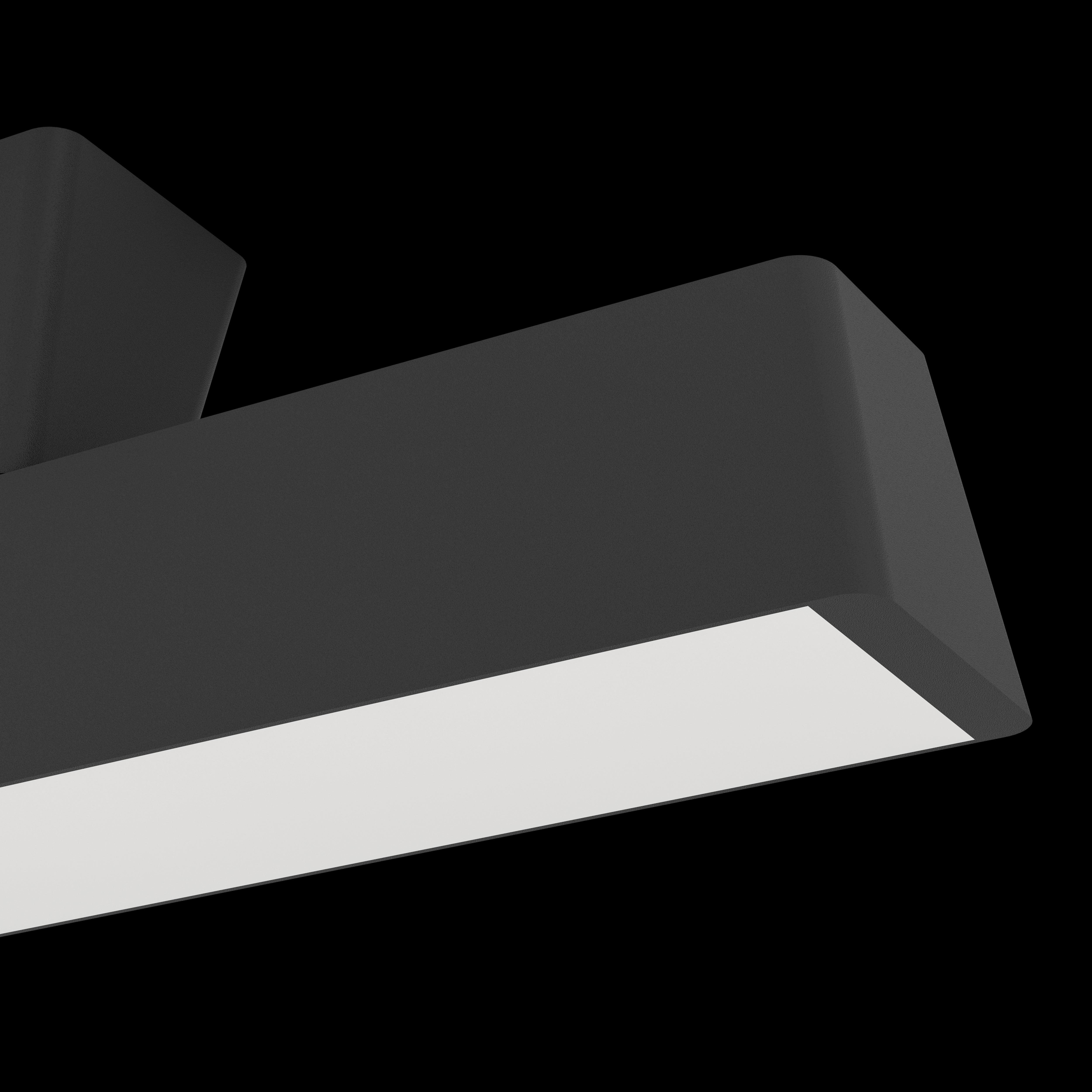 Eglo Connect Simolaris Z Smart Black LED Panel Ceiling Light 47cm - Modern Flush Mount Lighting for Bedroom, Kitchen & Office