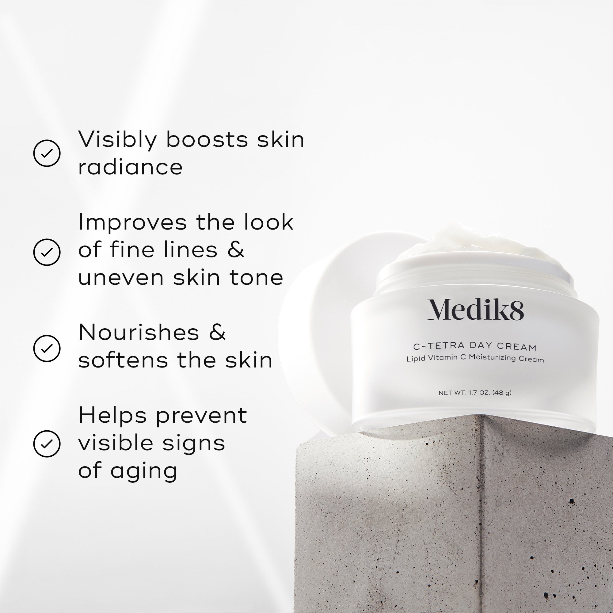 C Tetra™ Day Cream - Hydrating & Anti-Aging Face Moisturizer with Vitamin C for Glowing Skin | Perfect for Daily Skincare Routine & Makeup Prep