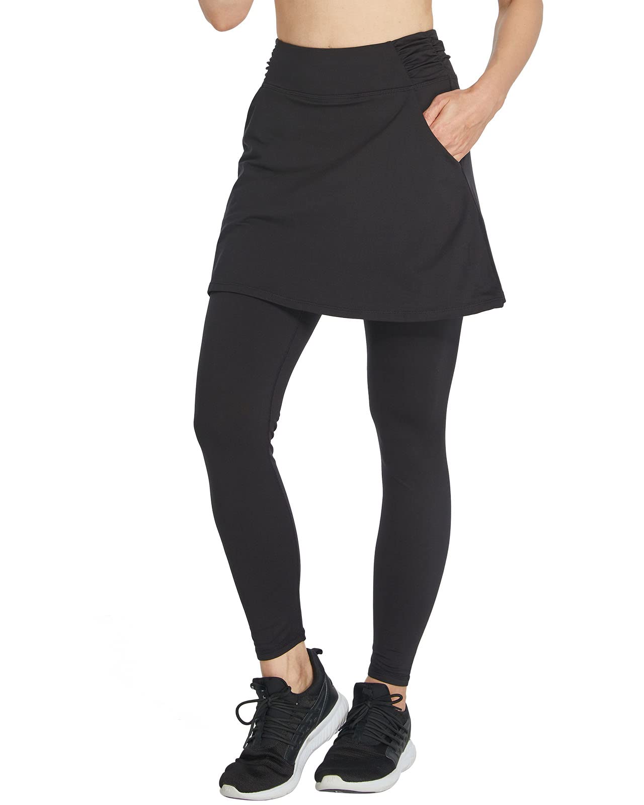 Alvon Women's Skirt with Attached Leggings - Modest Golf & Tennis Skirt with Built-in Leggings for Active Wear, Sports, and Casual Outfits