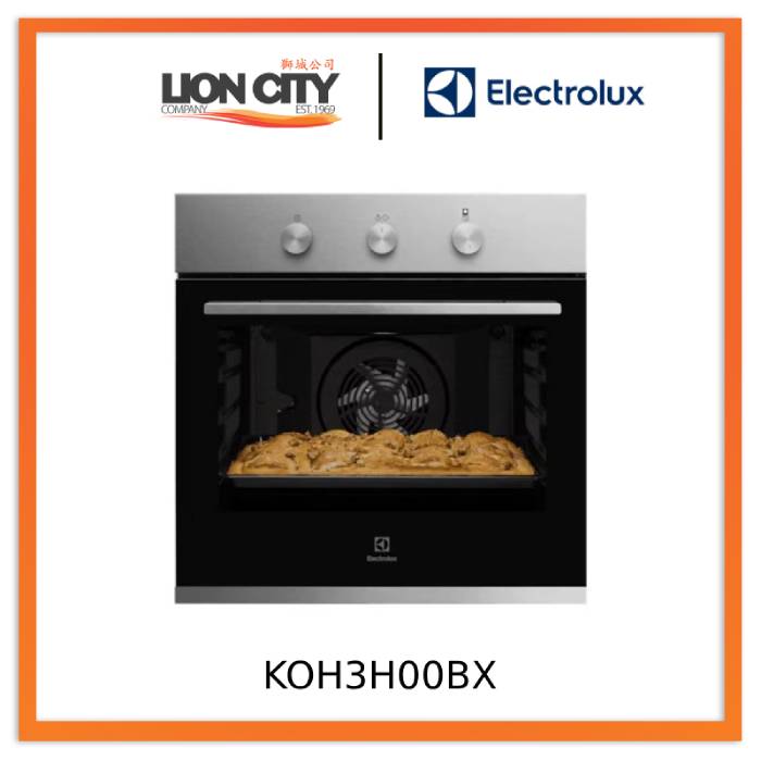 Electrolux KOH3H00BX 65L Built-in Oven with Ultimate Taste 300 Technology - Perfect for Baking, Roasting & Family Cooking in Modern Kitchens