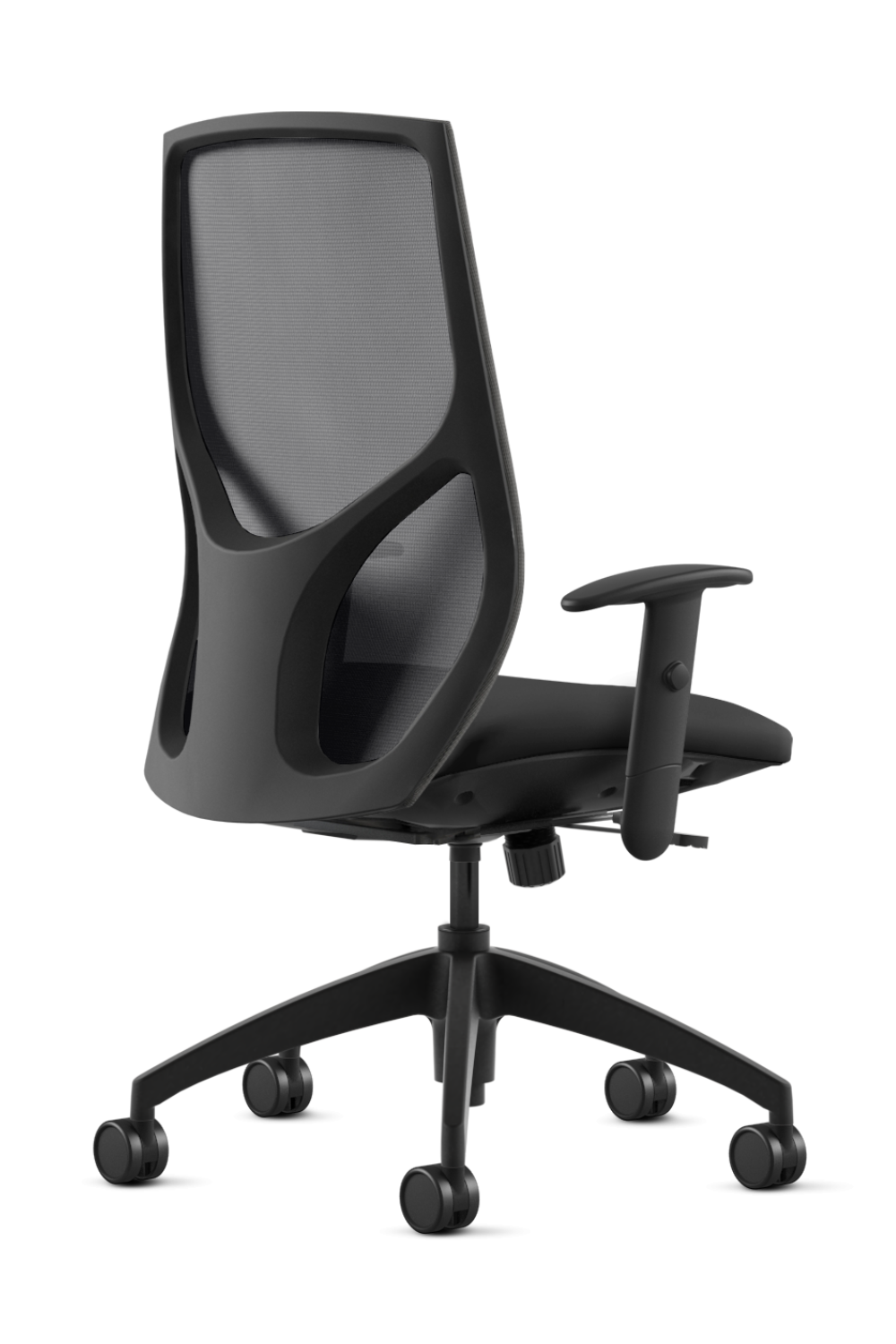9 to 5 @nce Black Ergonomic High Back Office Chair - Adjustable Lumbar Support & Tilt Function for Home & Office Workspace Comfort