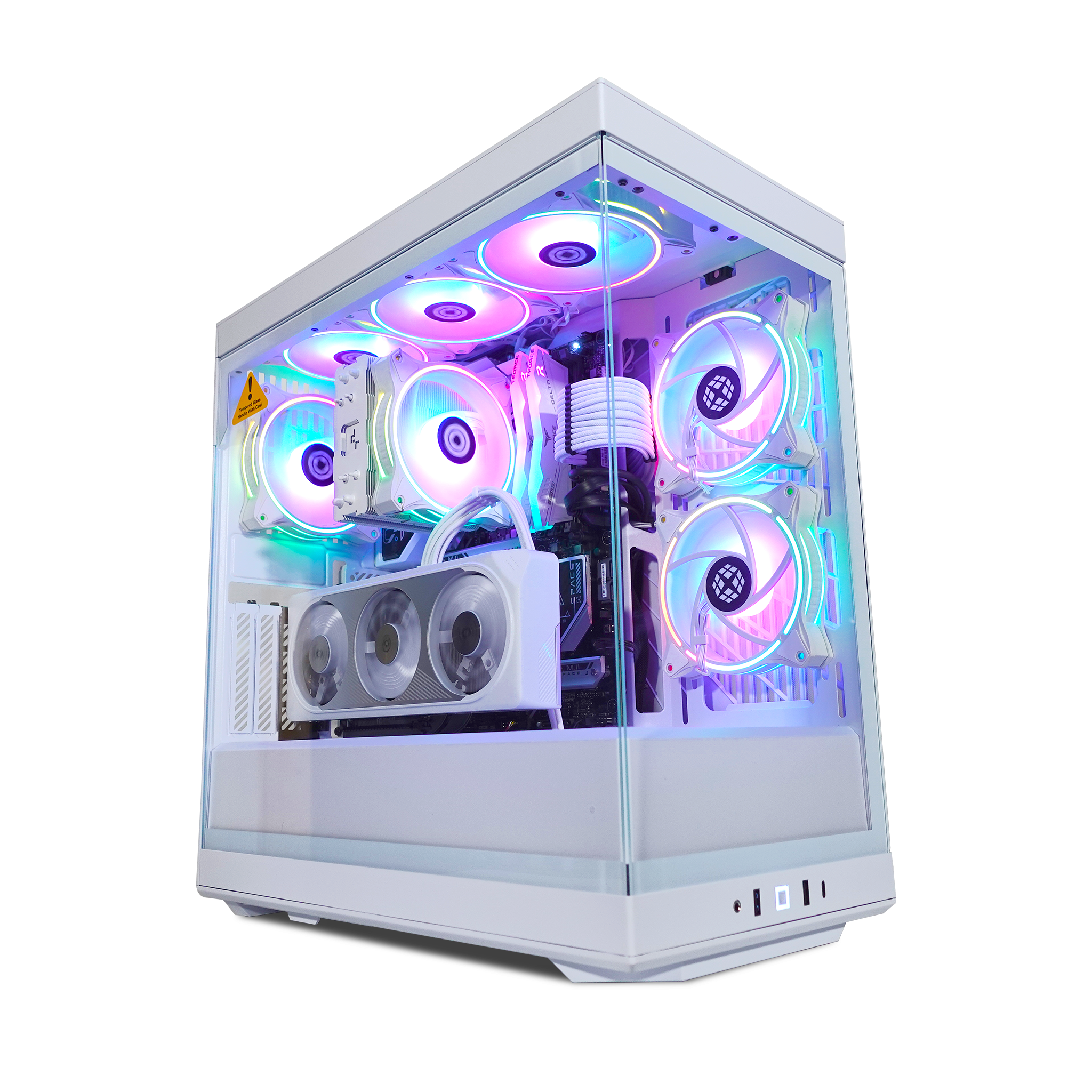 Y40 Ghost Gaming PC - High Performance RTX 4080 Prebuilt Computer for 4K Gaming & Streaming | Ready to Ship | Perfect for Esports, VR & Content Creation
