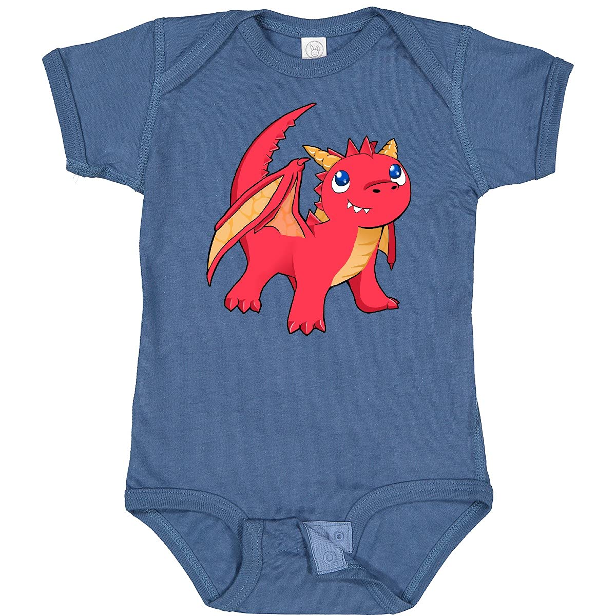 Inktastic Cute Baby Red Dragon Baby Bodysuit - Soft Cotton Onesie for Newborns & Infants - Perfect for Playtime, Photo Shoots & Gifts