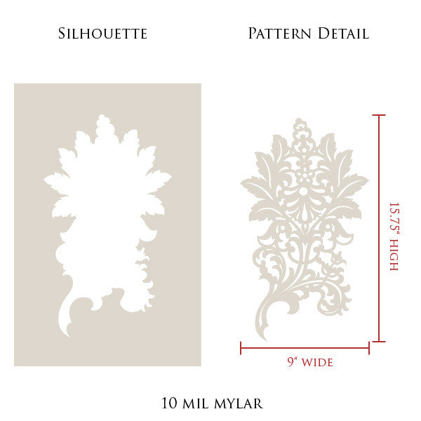 Paisley Impression Wall Stencil Set - DIY Home Decor Stencils for Painting, Wall Art, and Furniture - Perfect for Bedrooms, Living Rooms, and Craft Projects