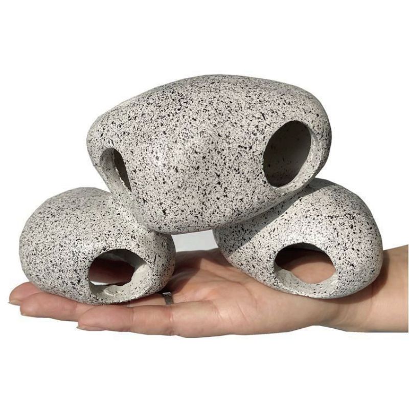 3 in 1 Aquarium Decoration Set - 18x8.5x10.5cm Fish Tank Ornament with Cave, Bridge & Plants for Betta, Goldfish & Tropical Fish - Perfect for Home, Office & Kids Aquarium Decor