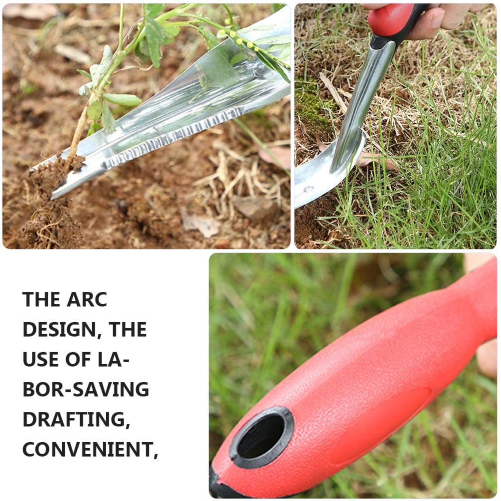 DOITOOL 1pc Stainless Steel Weeding Tool - Heavy Duty Garden Shovel, Root Remover & Extractor for Efficient Weed Removal - Perfect for Home Gardening, Lawn Care & Landscaping