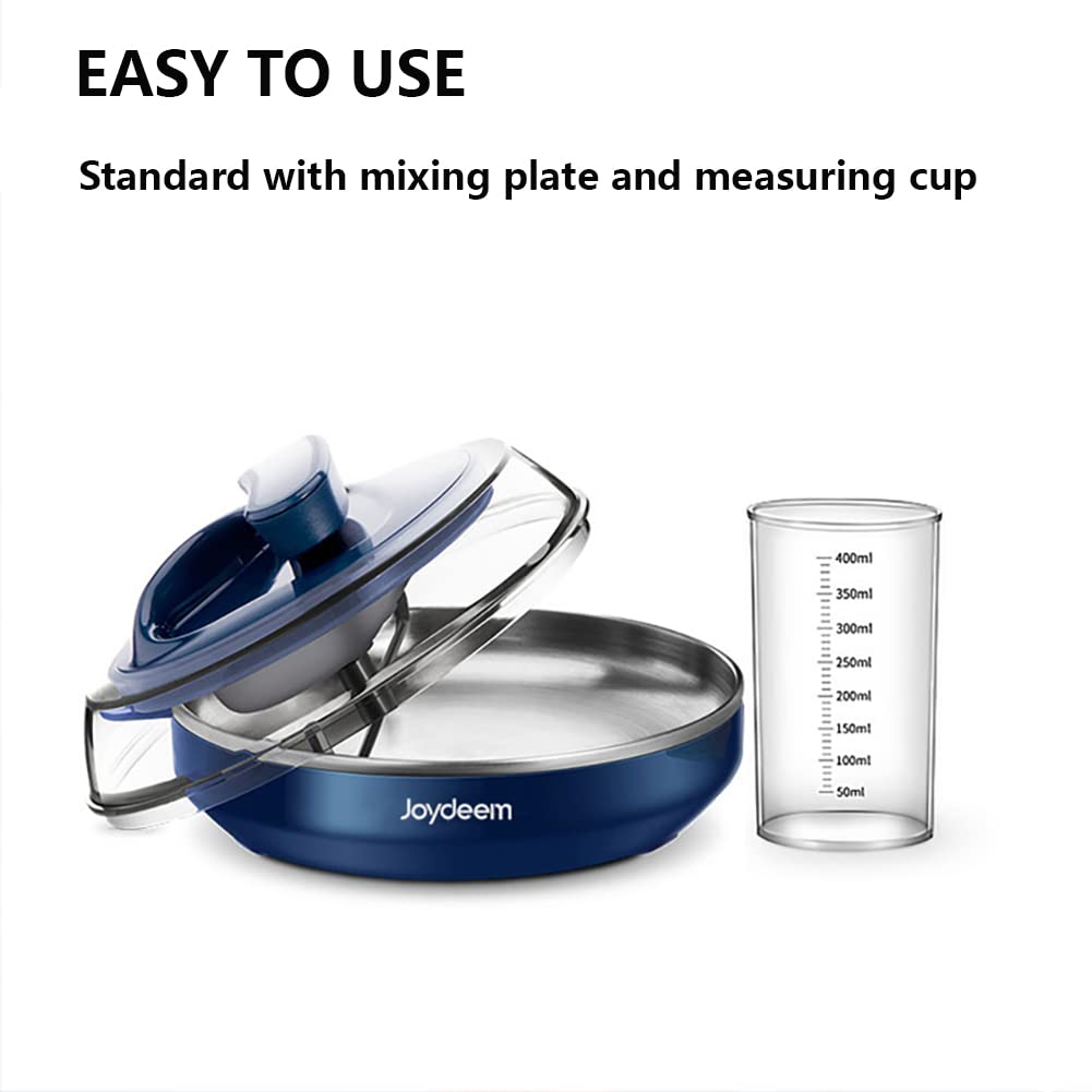 Joydeem 8-inch Electric Crepe Maker with Non-Stick Surface & Temperature Control - Blue Pancake Machine (JD-9401B) - Perfect for Breakfast, Brunch, and Dessert Making at Home