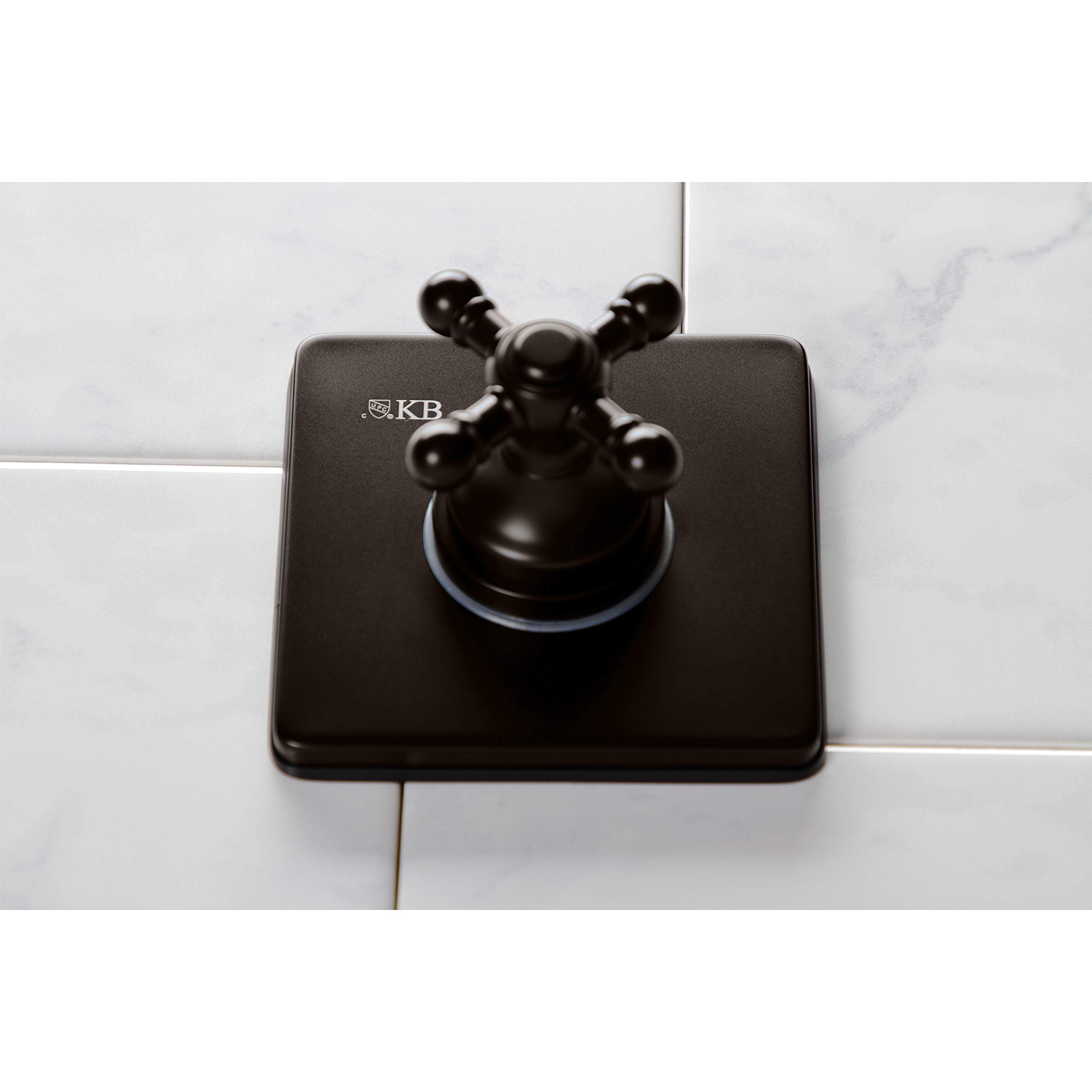 Kingston Brass KS3045BX 3-Way Diverter Valve with Trim Kit in Oil Rubbed Bronze Finish | Perfect for Shower, Bathtub & Sink Plumbing Systems