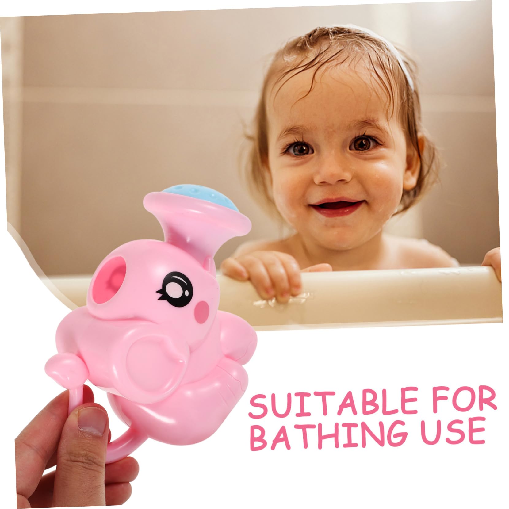 Totority 2-Pack Watering Can Bath Toys for Kids - Fun Shower & Bathtub Toys, Durable PP Plastic for Indoor/Outdoor Play - Perfect for Bath Time, Gardening Pretend Play & Pool Activities