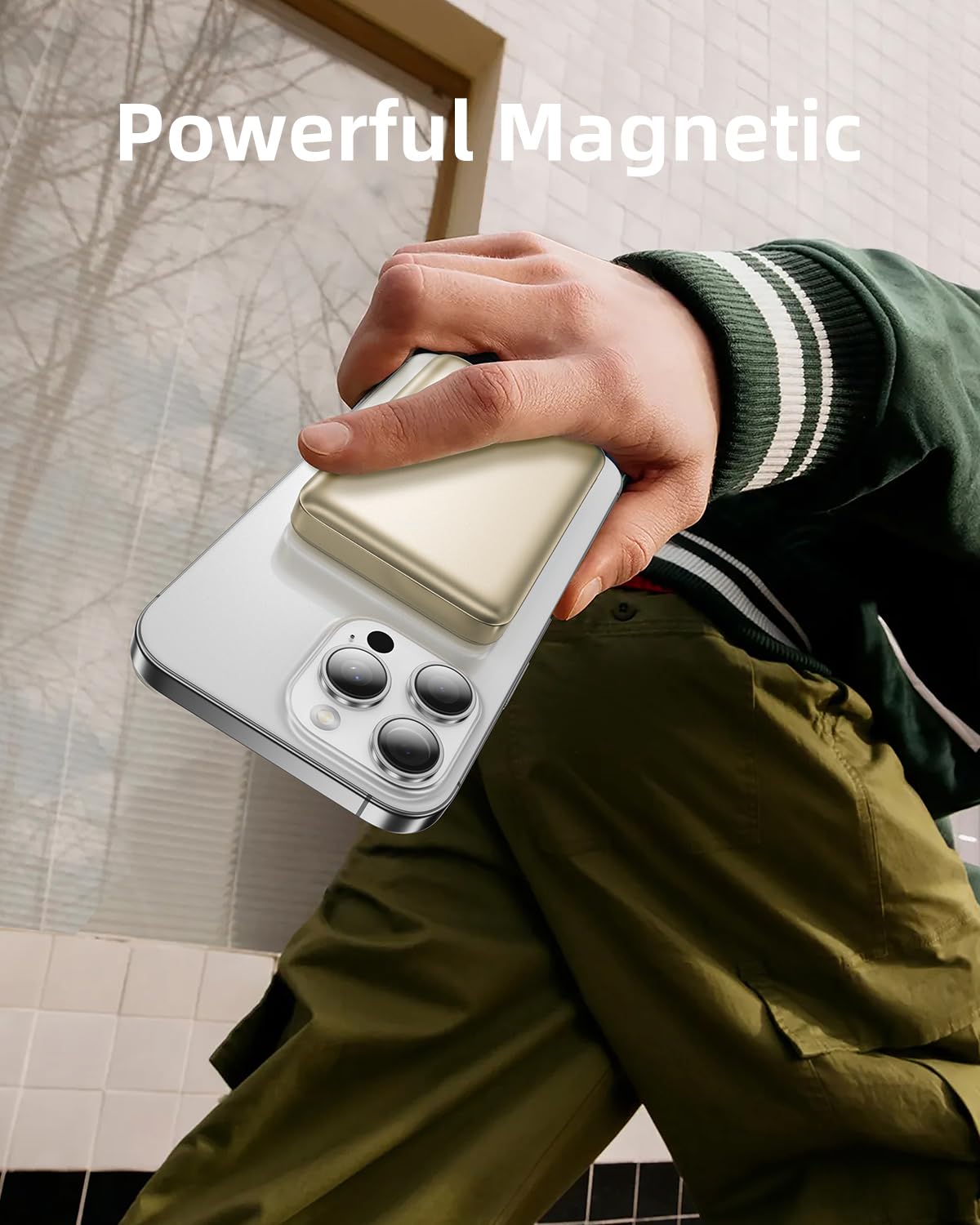 10000mAh Magnetic Wireless Portable Charger Power Bank - PD 20W Fast Charging with USB-C Cable for iPhone 12/13/14 | Perfect for Travel, Office & Outdoor Adventures