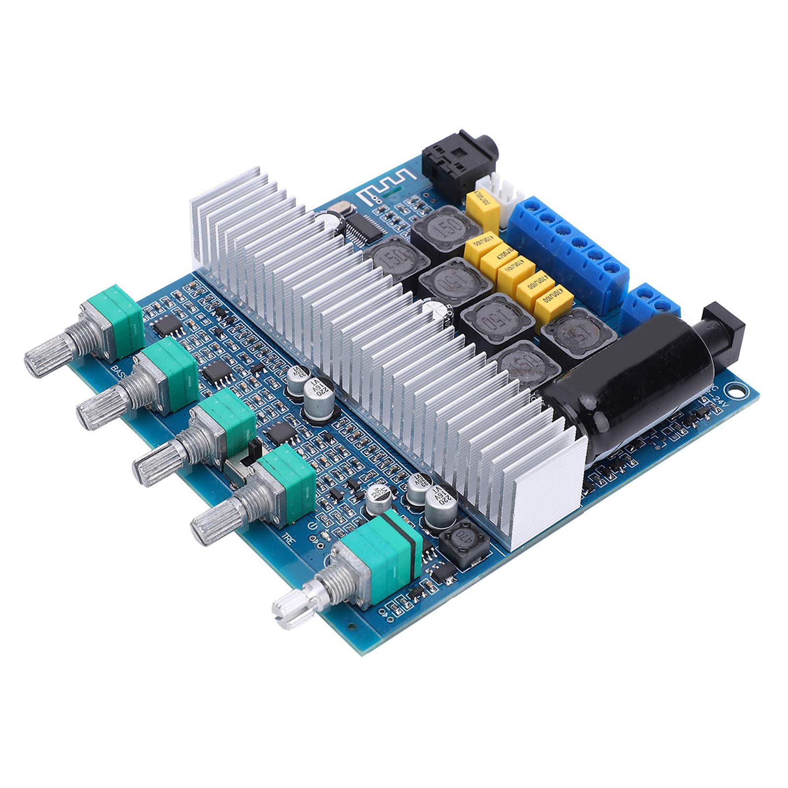 100W Stereo Audio Power Amplifier Board - Subwoofer Amplifier Module for Home Theater & Car Audio Systems | High Power Receiver for DJ, Karaoke & Professional Sound Systems