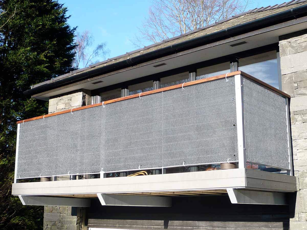 Alion Home 3x20FT Grey Privacy Screen for Backyard Fence, Pool, Deck, Patio & Balcony - Includes Zip Ties | Outdoor Privacy Panel for Shade, Wind Protection & Decorative Screening