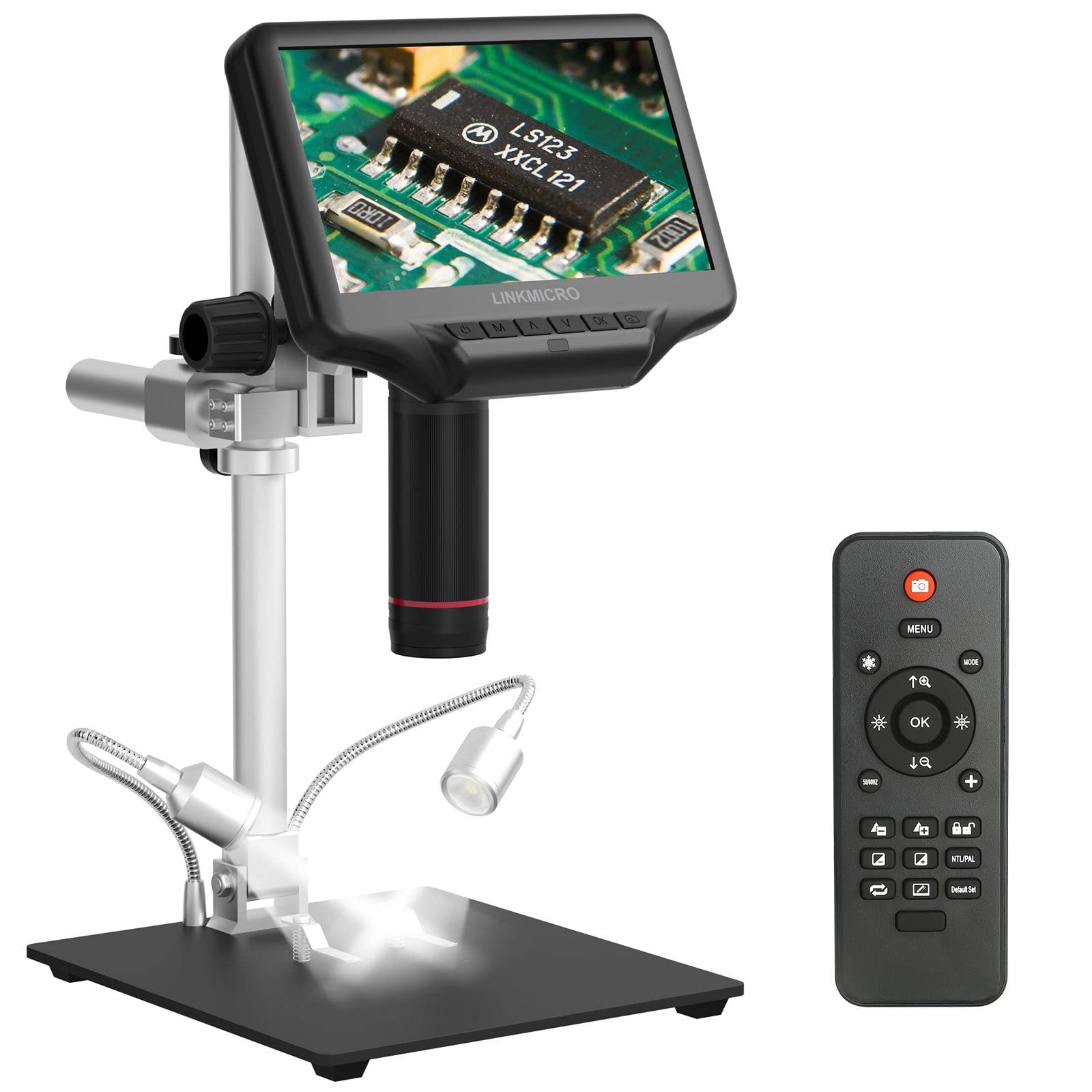 LM407 Pro HDMI Digital Microscope - 2160P UHD Video, 7