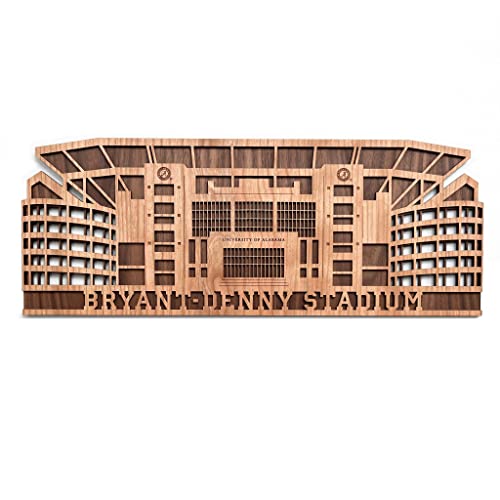 Official University of Alabama Crimson Tide Bryant-Denny Stadium Wall Art - NCAA Football Licensed Large Hanging Decor for Man Cave, Bar, Game Room, Dorm, Office & Apartment | Perfect for Alabama Fans & College Football Enthusiasts