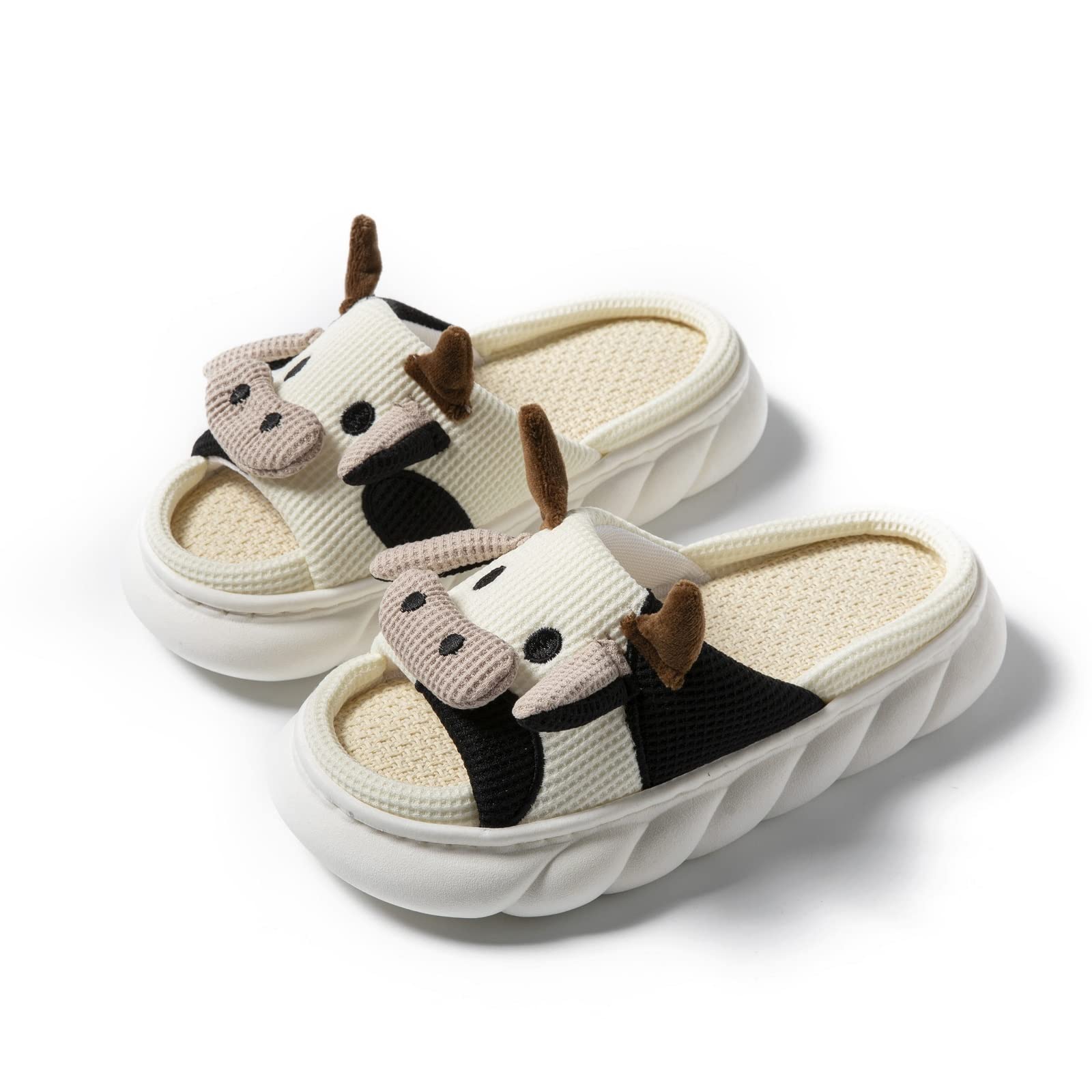 Yoroka Cartoon Slippers for Women - Cute Animal Shaped House Shoes with Thick Soft Sole, Indoor Outdoor Comfortable Slippers for Lounge, Home, Dorm & Travel