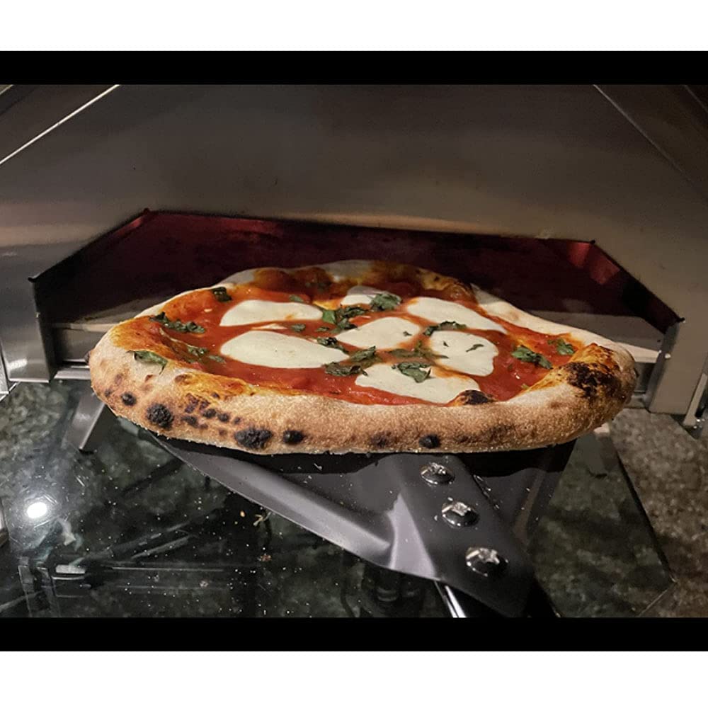 9 Inch Round Aluminum Pizza Turning Peel with 40