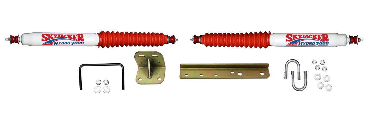 Skyjacker 7240 Heavy-Duty Dual Steering Stabilizer Kit for Off-Road Trucks & Jeeps - Improves Handling on Rough Terrain